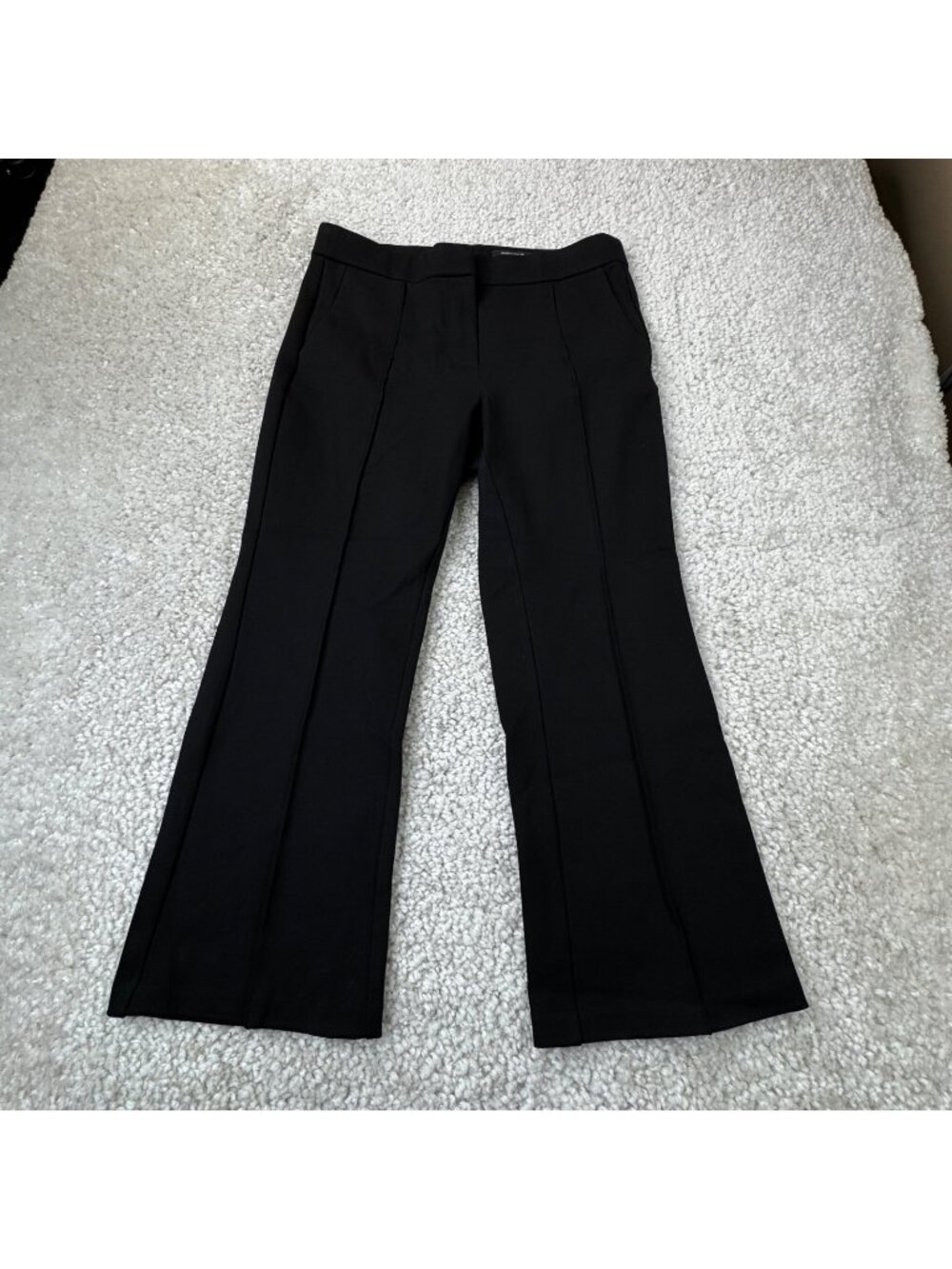 J.Crew Mario Bellucci Demi Boot Trouser Ponte Pant Black Womens 12 Petite